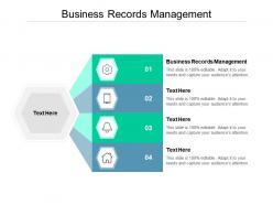 Business records management ppt powerpoint presentation model display cpb