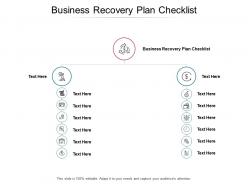 Business recovery plan checklist ppt powerpoint presentation slides graphics download cpb
