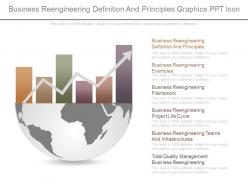 Business reengineering definition and principles graphics ppt icon