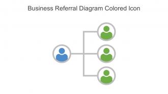 Business Referral Diagram Colored Icon In Powerpoint Pptx Png And Editable Eps Format