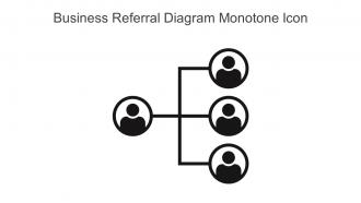 Business Referral Diagram Monotone Icon In Powerpoint Pptx Png And Editable Eps Format