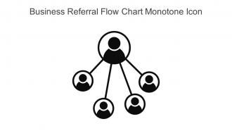 Business Referral Flow Chart Monotone Icon In Powerpoint Pptx Png And Editable Eps Format