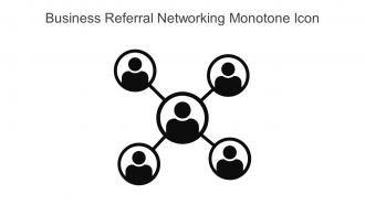 Business Referral Networking Monotone Icon In Powerpoint Pptx Png And Editable Eps Format