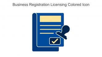 Business Registration Licensing Colored Icon In Powerpoint Pptx Png And Editable Eps Format