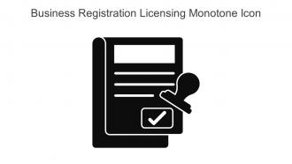 Business Registration Licensing Monotone Icon In Powerpoint Pptx Png And Editable Eps Format