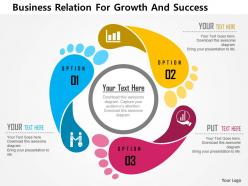 Business relation for growth and success flat powerpoint design