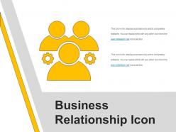 Business relationship icon example of ppt