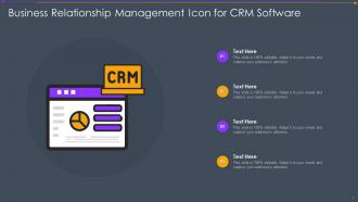 Business Relationship Management Icon For CRM Software