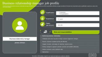 Business Relationship Manager Job Profile Business Relationship Management To Build