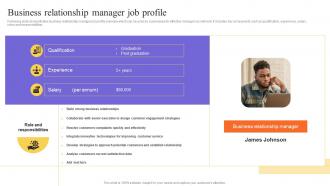 Business Relationship Manager Job Profile Stakeholders Relationship Administration
