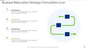 Business Relocation Strategy Formulation Icon