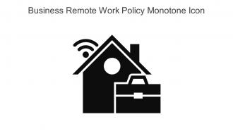 Business Remote Work Policy Monotone Icon In Powerpoint Pptx Png And Editable Eps Format