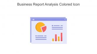 Business Report Analysis Colored Icon In Powerpoint Pptx Png And Editable Eps Format