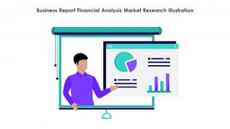 Business Report Financial Analysis Market Research Illustration