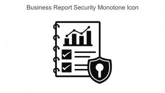 Business Report Security Monotone Icon In Powerpoint Pptx Png And Editable Eps Format