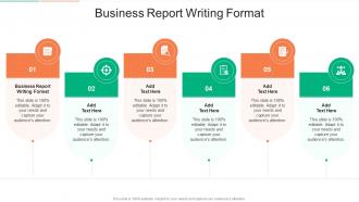 Business Report Writing Format In Powerpoint And Google Slides Cpb