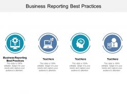 Business reporting best practices ppt powerpoint presentation show themes cpb