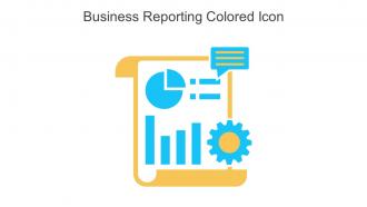 Business Reporting Colored Icon In Powerpoint Pptx Png And Editable Eps Format