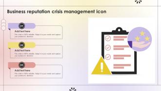 Business Reputation Crisis Management Icon