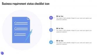Business Requirement Status Checklist Icon