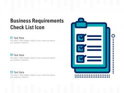 Business requirements check list icon
