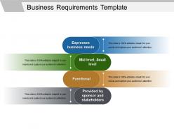 Business requirements template powerpoint slides