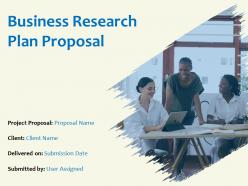 Business research plan proposal powerpoint presentation slides