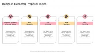 Business Research Proposal Topics In Powerpoint And Google Slides Cpb