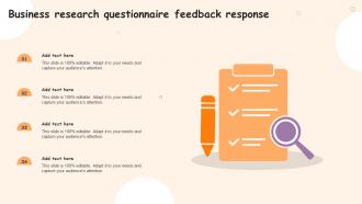 Business Research Questionnaire Feedback Response