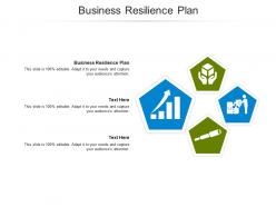 Business resilience plan ppt powerpoint presentation infographic template professional cpb