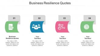 Business Resilience Quotes Ppt PowerPoint Presentation Outline Grid Cpb
