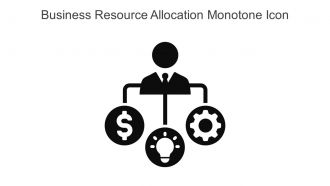 Business Resource Allocation Monotone Icon In Powerpoint Pptx Png And Editable Eps Format