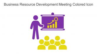 Business Resource Development Meeting Colored Icon In Powerpoint Pptx Png And Editable Eps Format