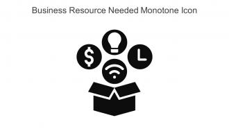 Business Resource Needed Monotone Icon In Powerpoint Pptx Png And Editable Eps Format