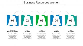 Business Resources Women Ppt PowerPoint Presentation Visual Aids Portfolio Cpb