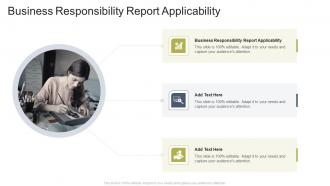 Business Responsibility Report Applicability In Powerpoint And Google Slides Cpb