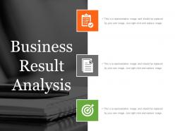 Business result analysis powerpoint slide