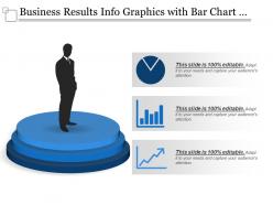 Business Results Info Graphics With Bar Chart And Graph