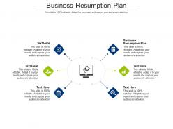Business resumption plan ppt powerpoint presentation ideas files cpb