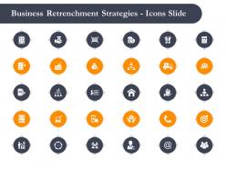 Business retrenchment strategies icons slide ppt powerpoint presentation infographics