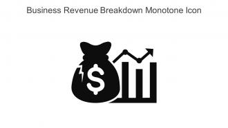 Business Revenue Breakdown Monotone Icon In Powerpoint Pptx Png And Editable Eps Format