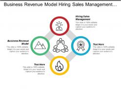 Business revenue model hiring sales management advertising budget plan