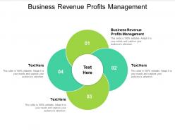 Business revenue profits management ppt powerpoint presentation ideas samples cpb