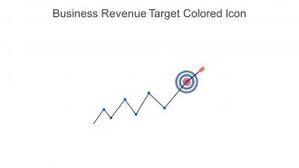 Business Revenue Target Colored Icon In Powerpoint Pptx Png And Editable Eps Format