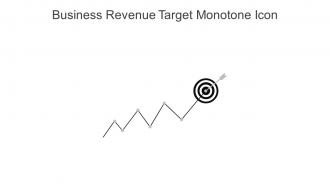 Business Revenue Target Monotone Icon In Powerpoint Pptx Png And Editable Eps Format