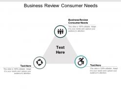 Business review consumer needs ppt powerpoint presentation show samples cpb