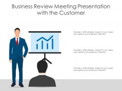 Business review meeting presentation with the customer