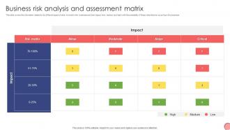 Business Risk Analysis And Assessment Matrix