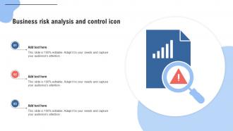 Business Risk Analysis And Control Icon