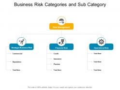 Business risk categories and sub category